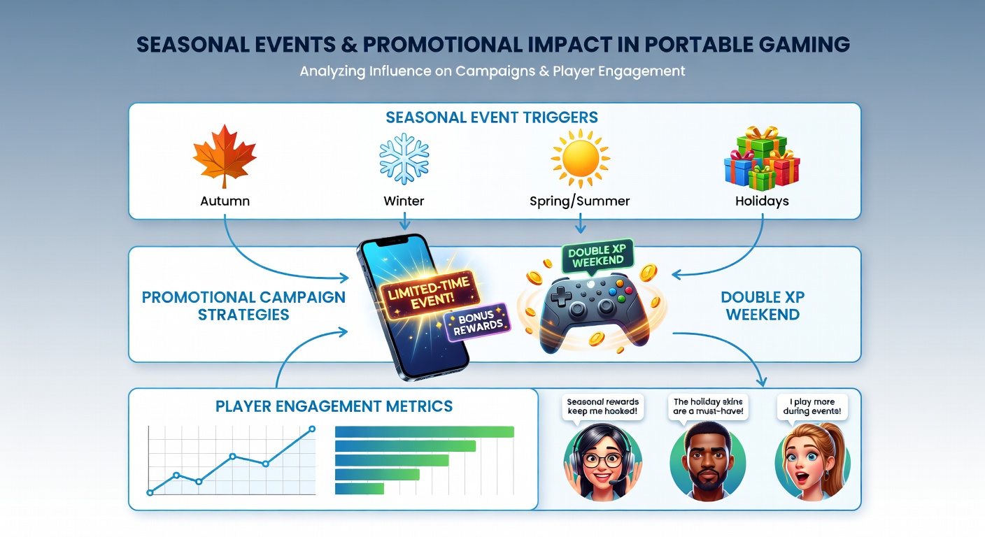 Mobile gaming apps displaying seasonal promotions during holiday periods