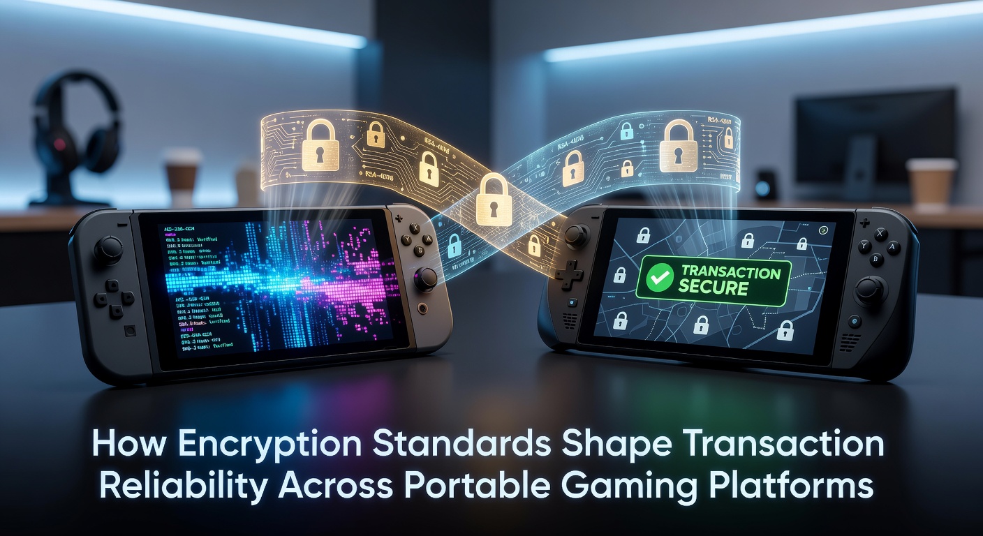 Secure transaction encryption protecting data on portable gaming devices